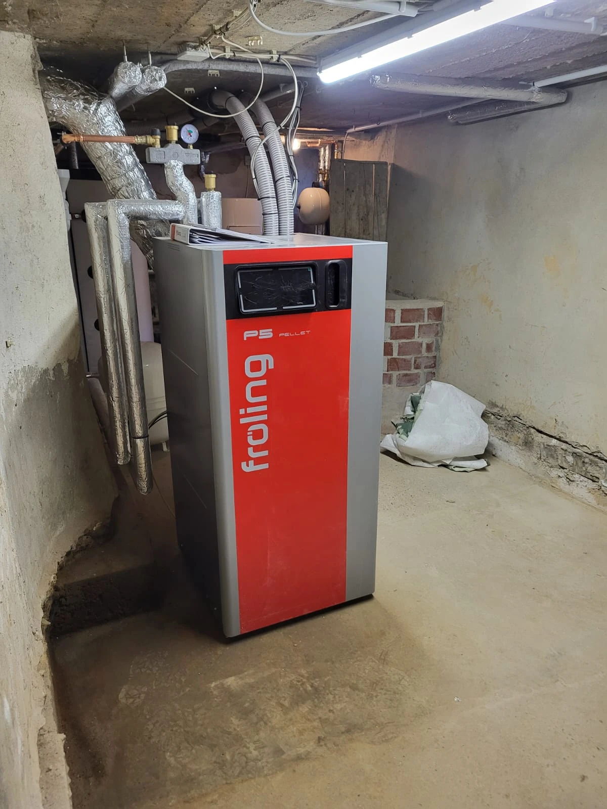 Installation Pelletkessel