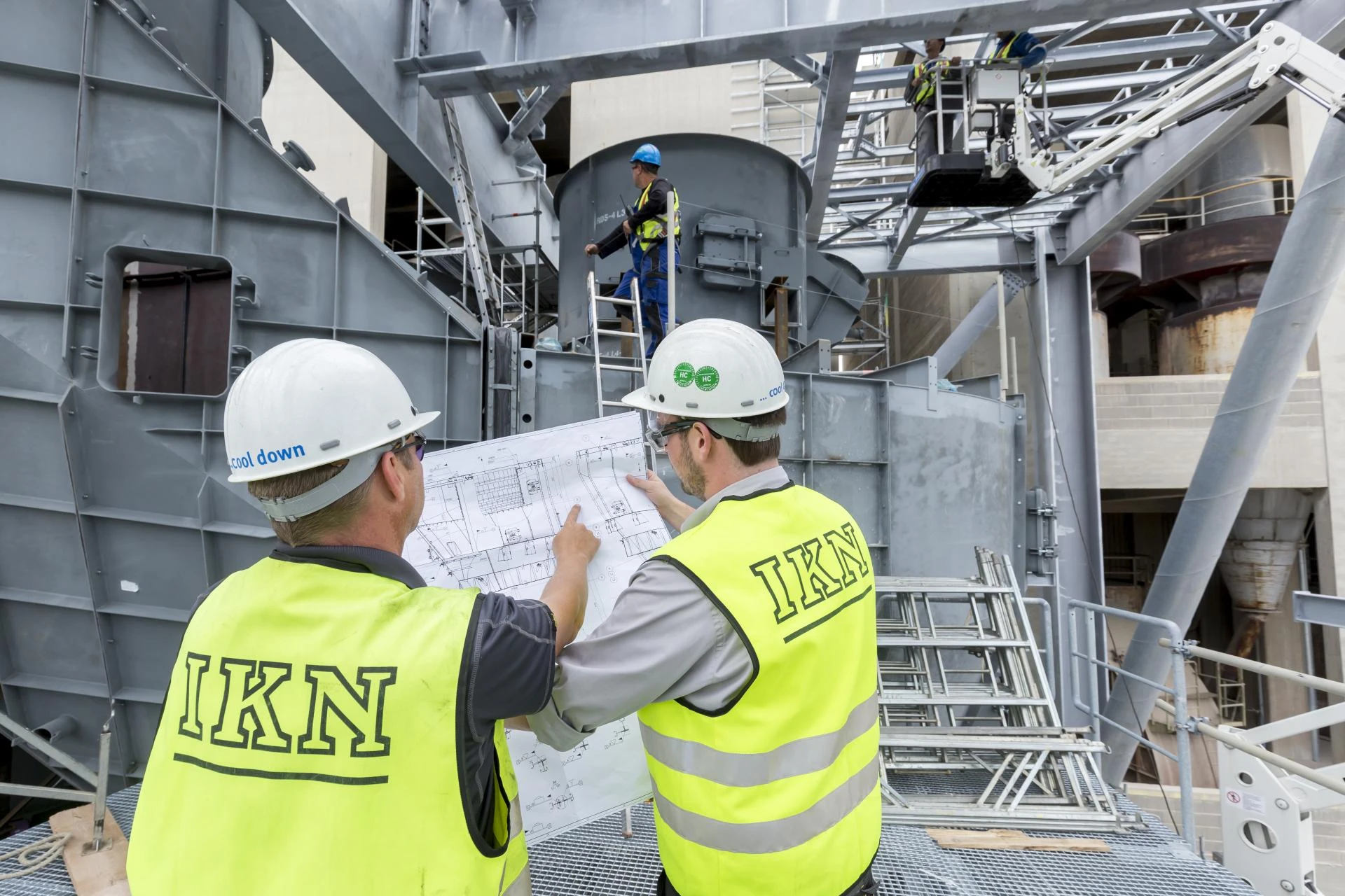 Richtmeister bei Montage