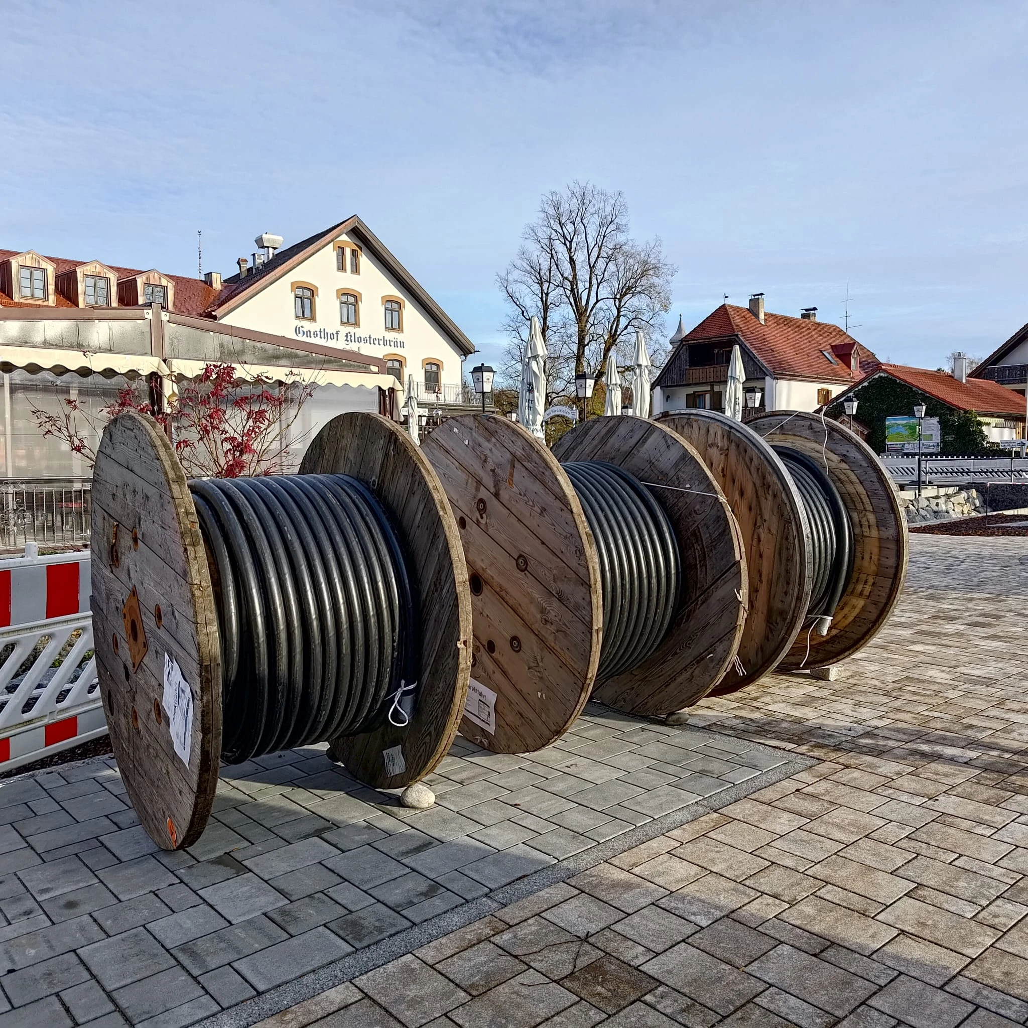 Vorbereitung für Bau einer Trafostation 