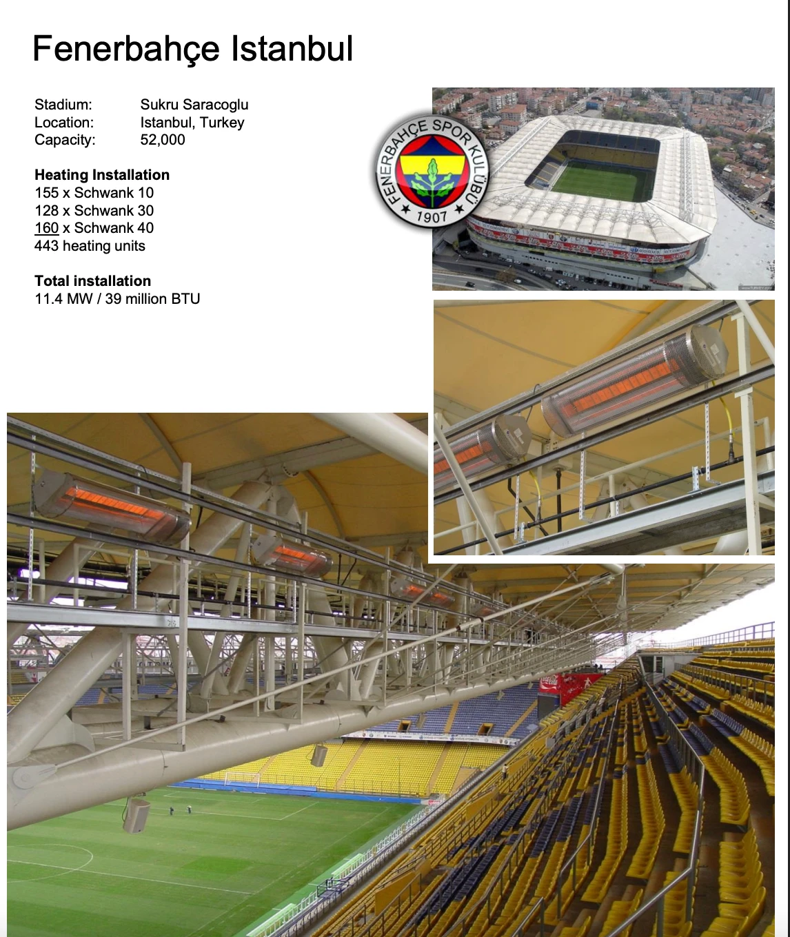 Stadionheizung in Istanbul