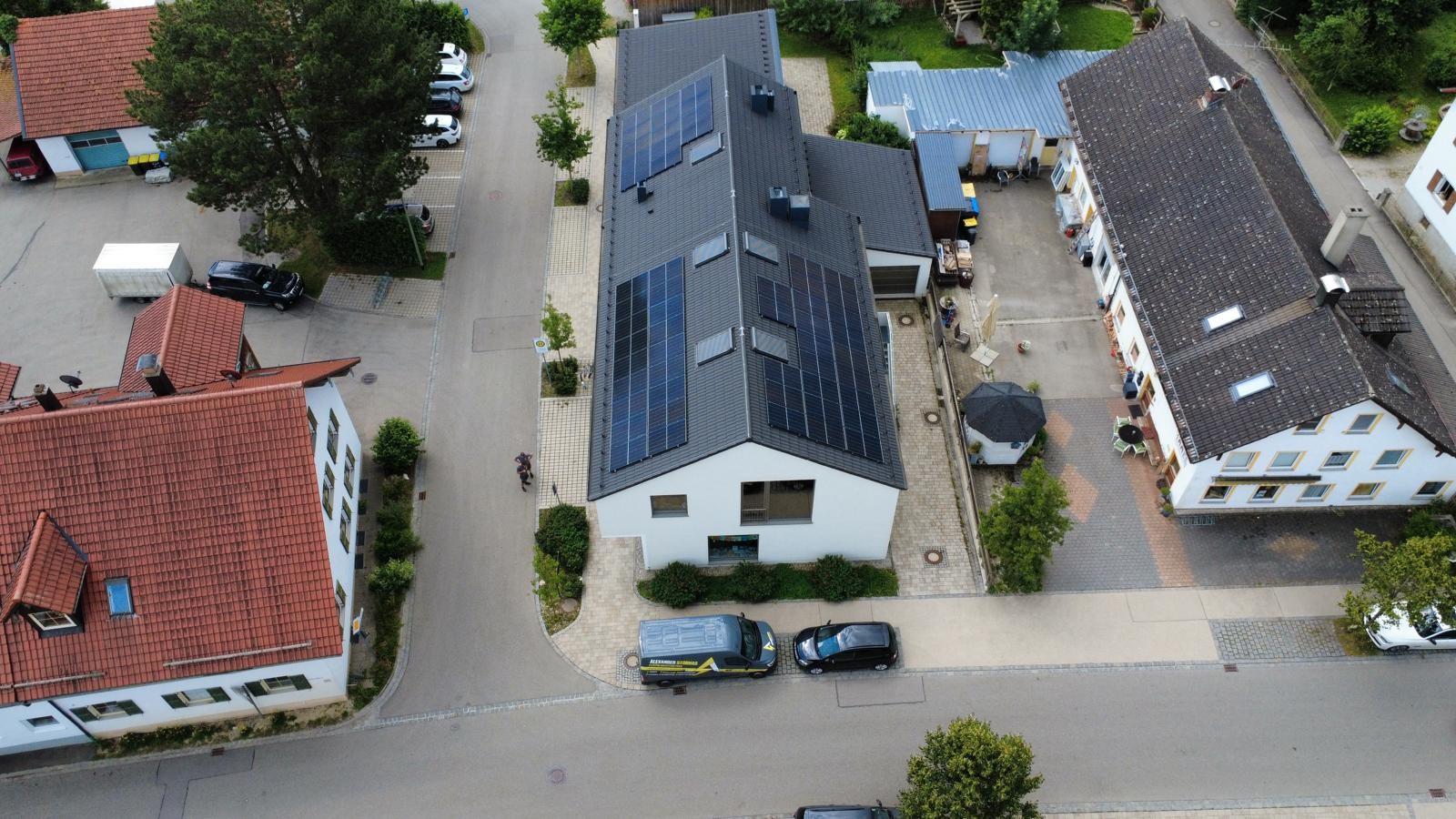 fertiggestellte PV Anlage