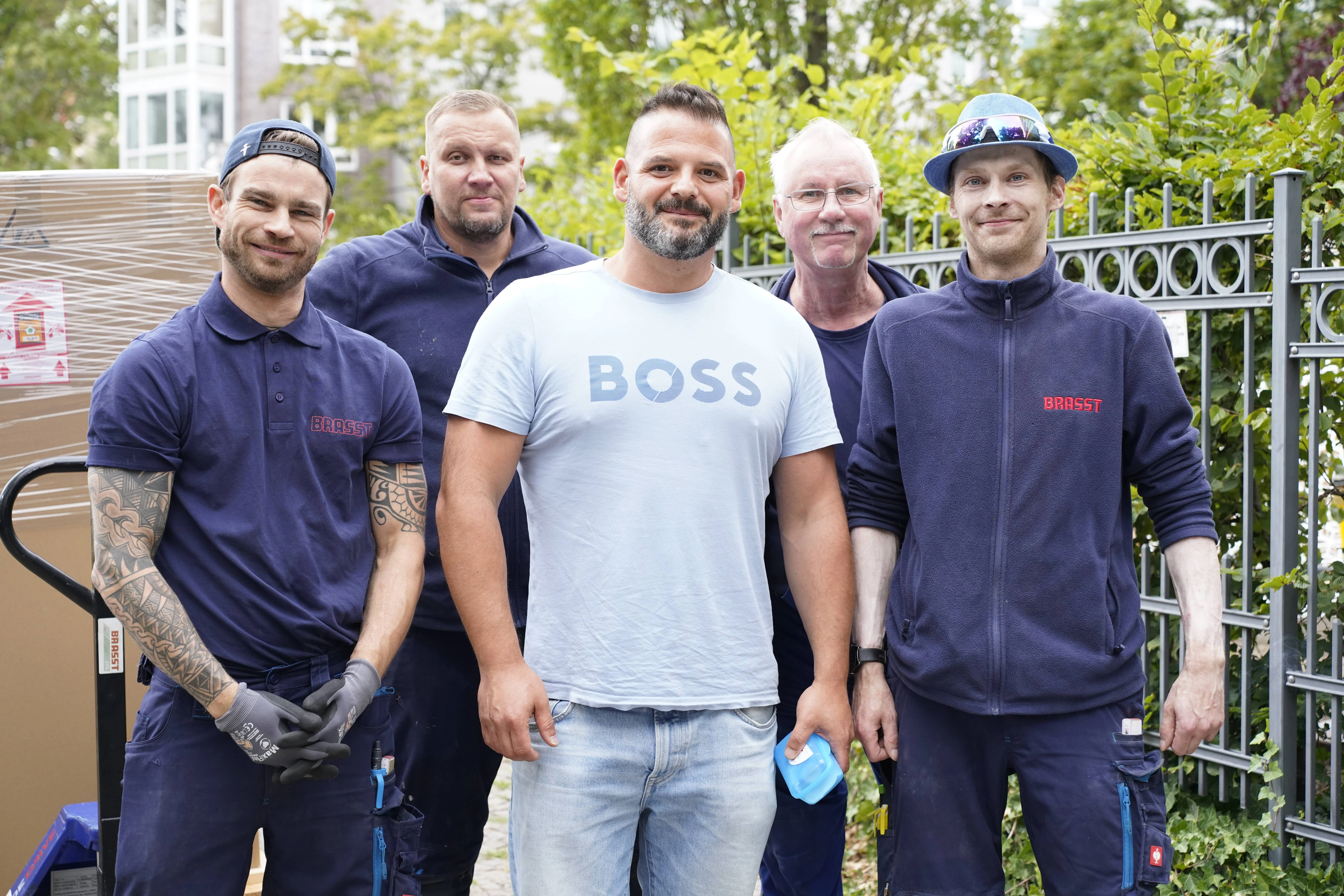 Kollegen auf dem Bau