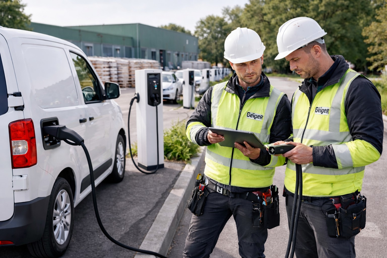 E-Ladepunkte für Unternehmensflotte