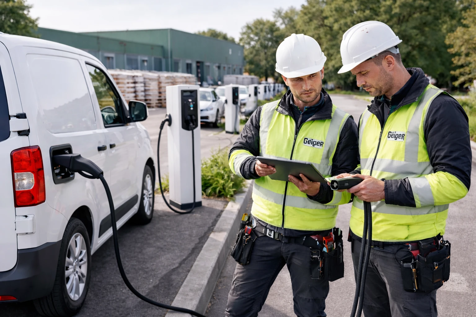 E-Ladepunkte für Unternehmensflotte