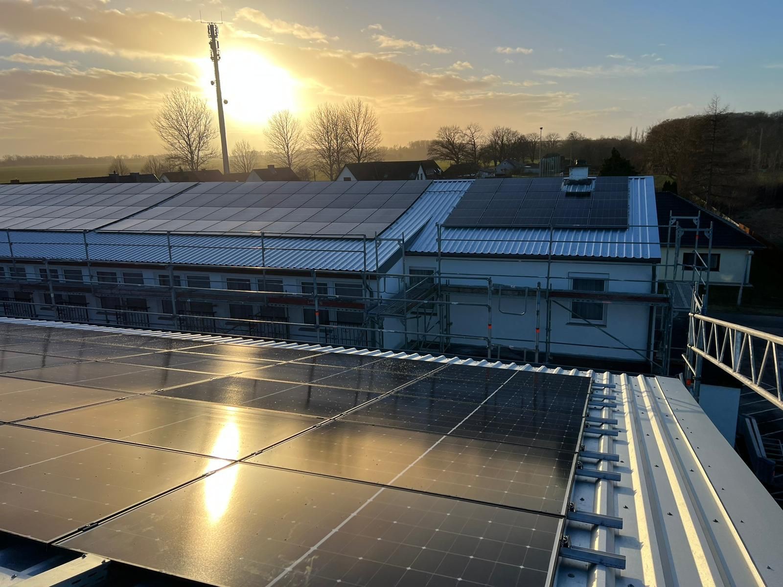 Netzgekoppelte PV-Anlage beim Hotel Rügen Park