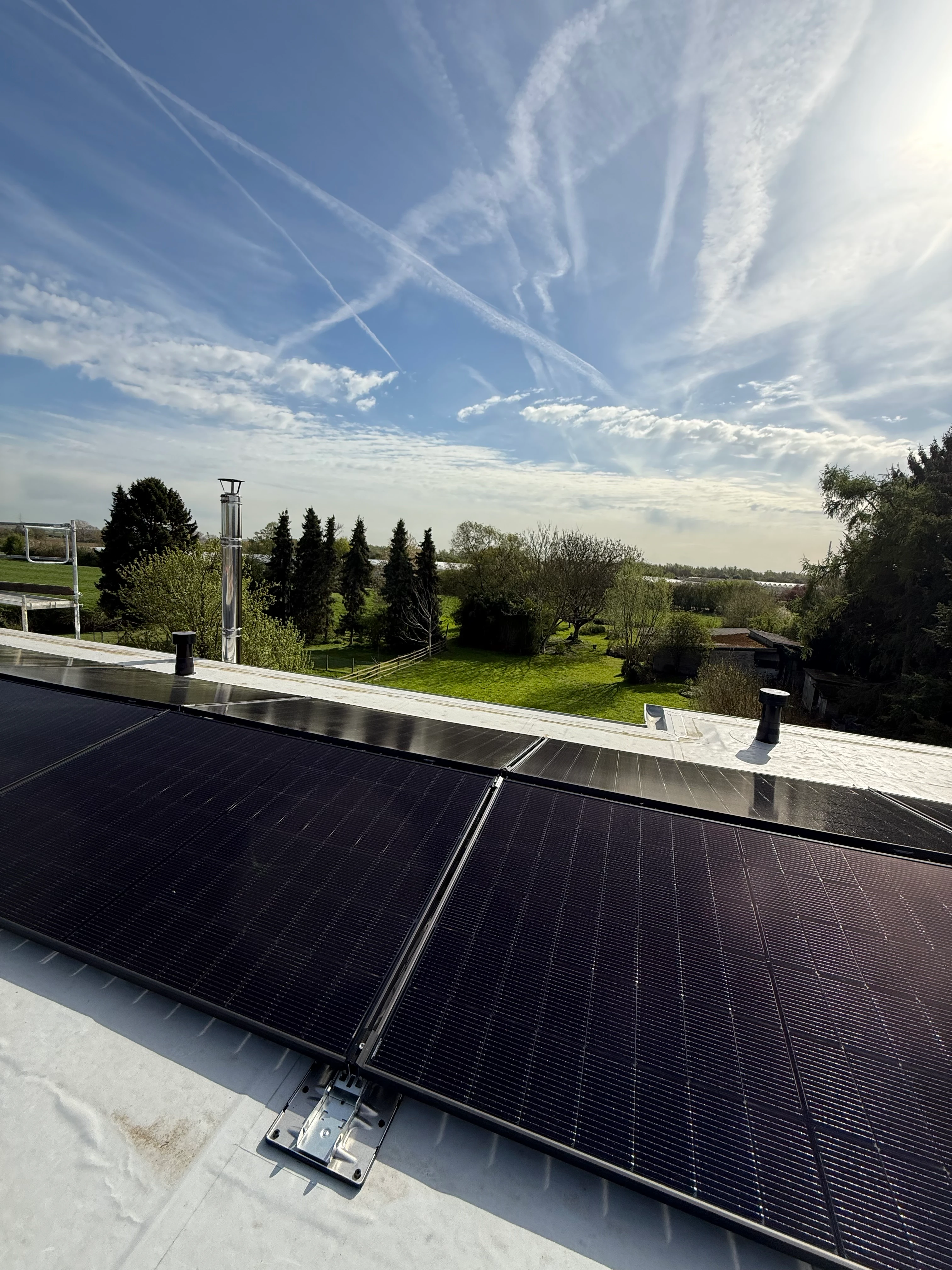 Photovoltaikanlage auf Flachdach 