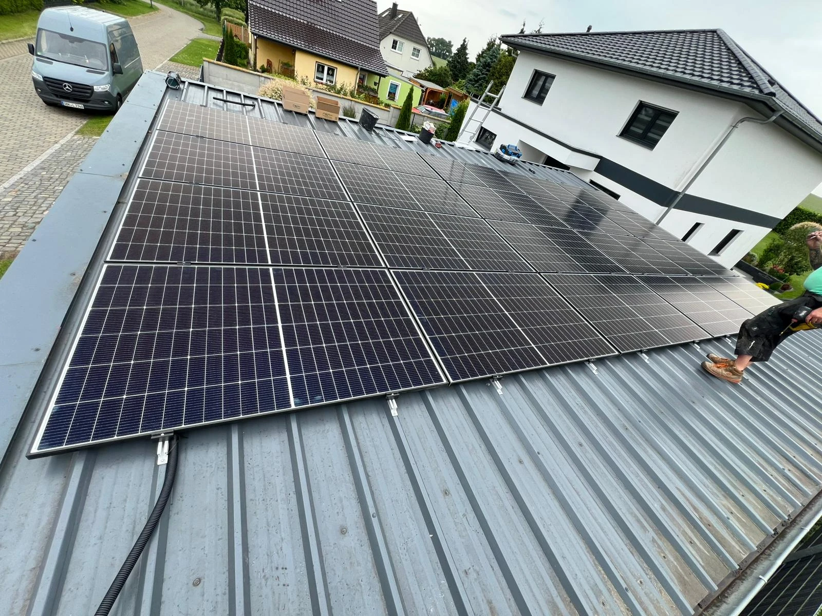 PV Installation Trapezblech