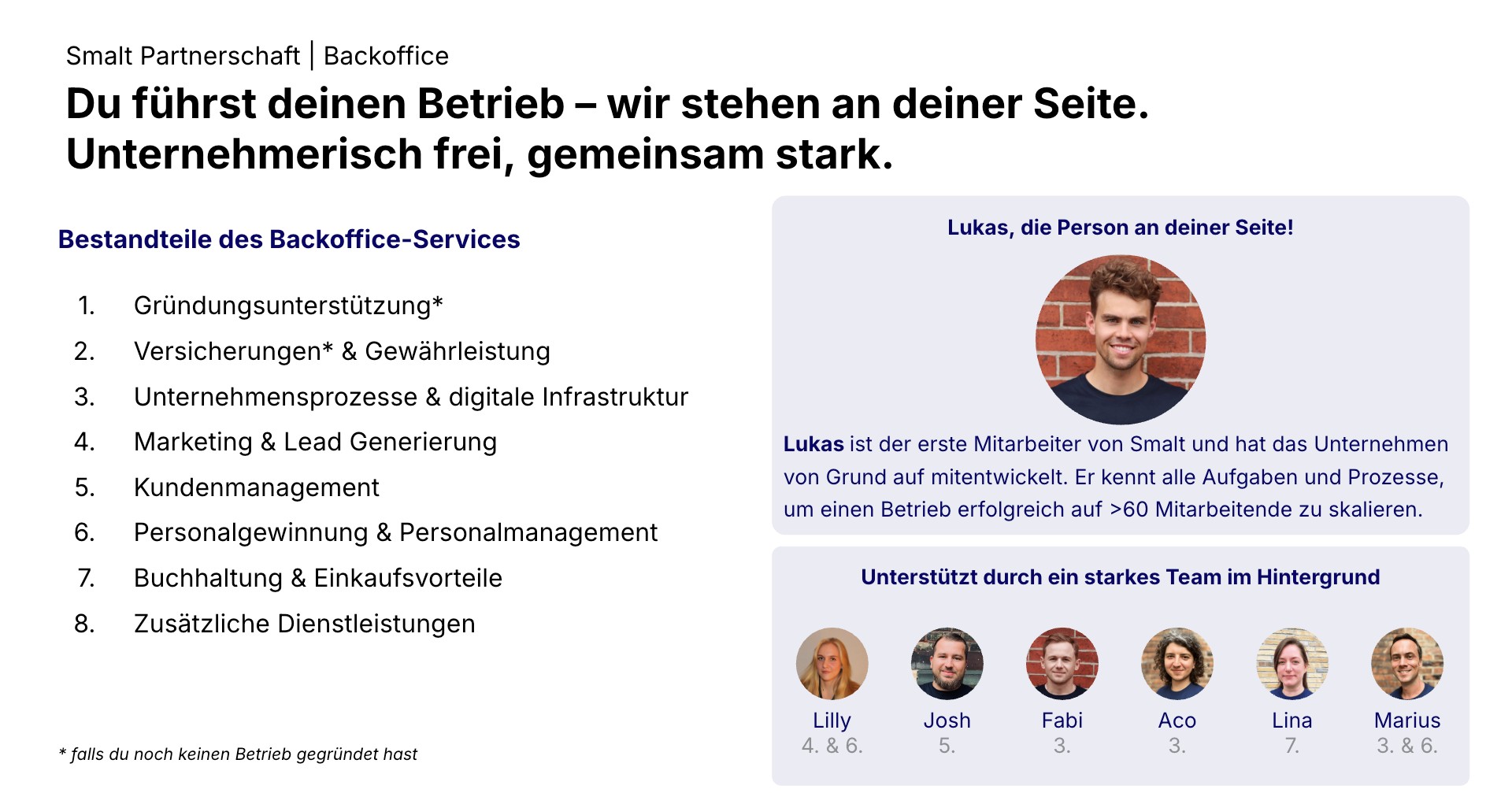 Backoffice Services