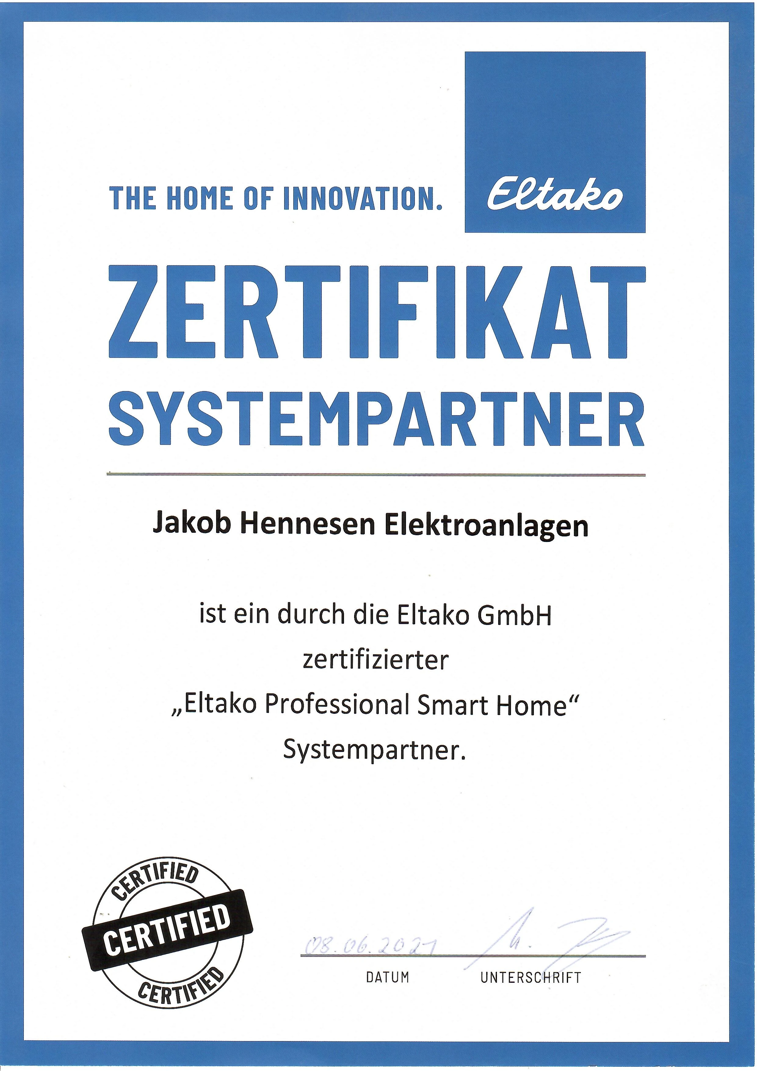 Zertifikat