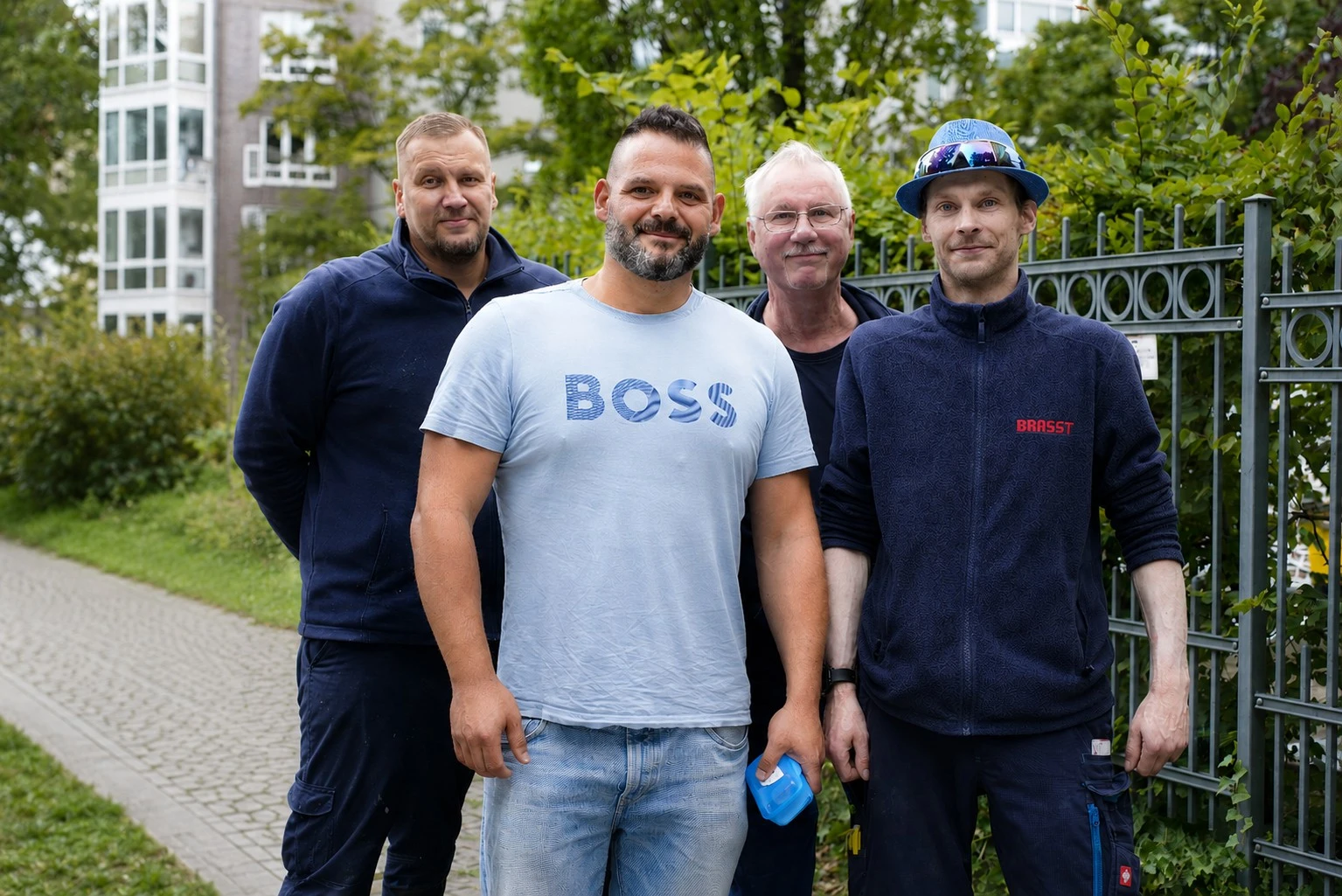 Kollegen auf dem Bau
