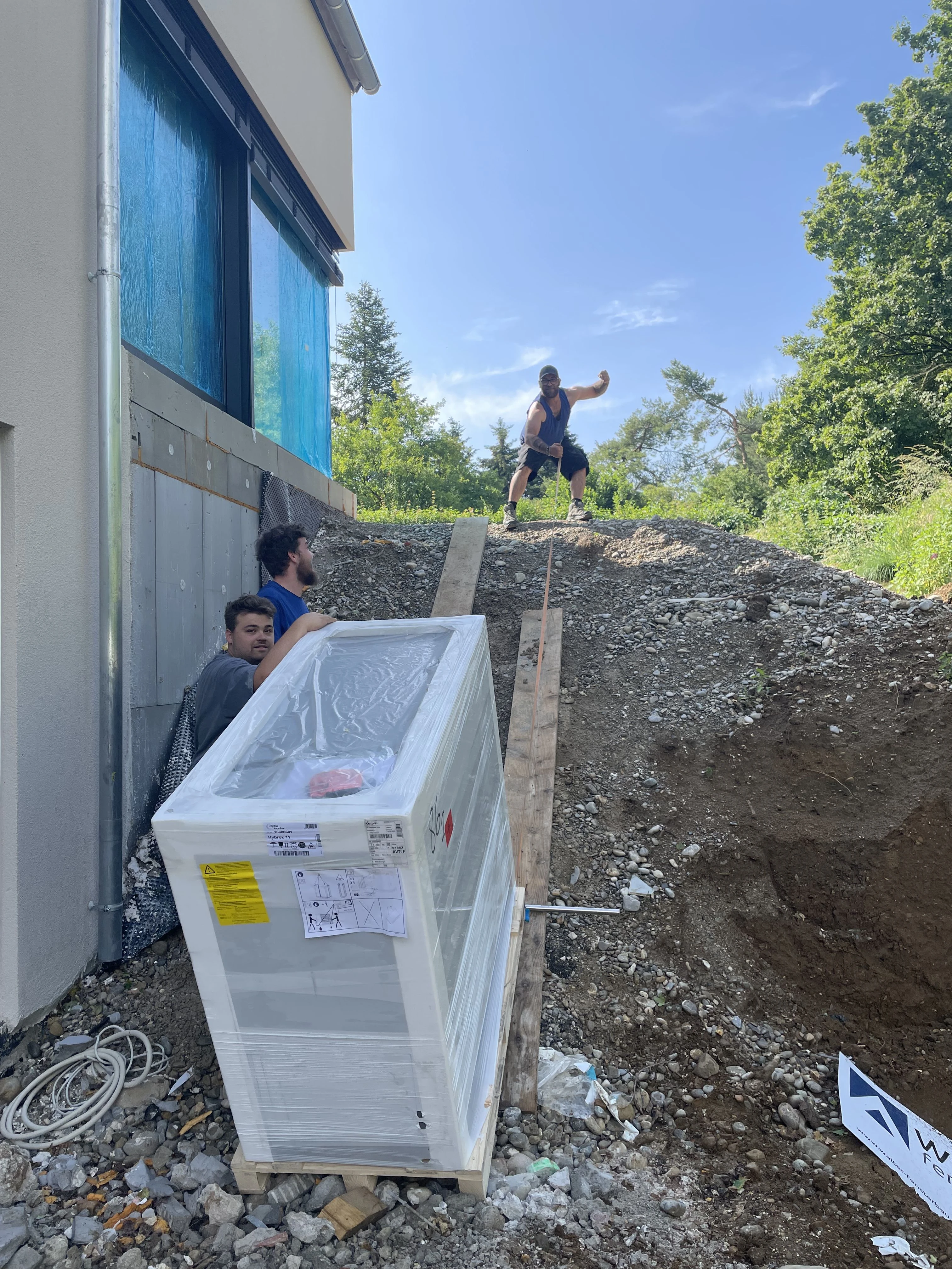 Auf der Baustelle