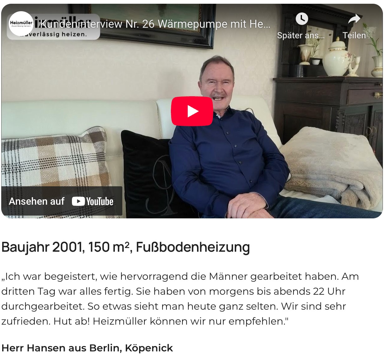 Baujahr 2001, 150 m², Fußbodenheizung