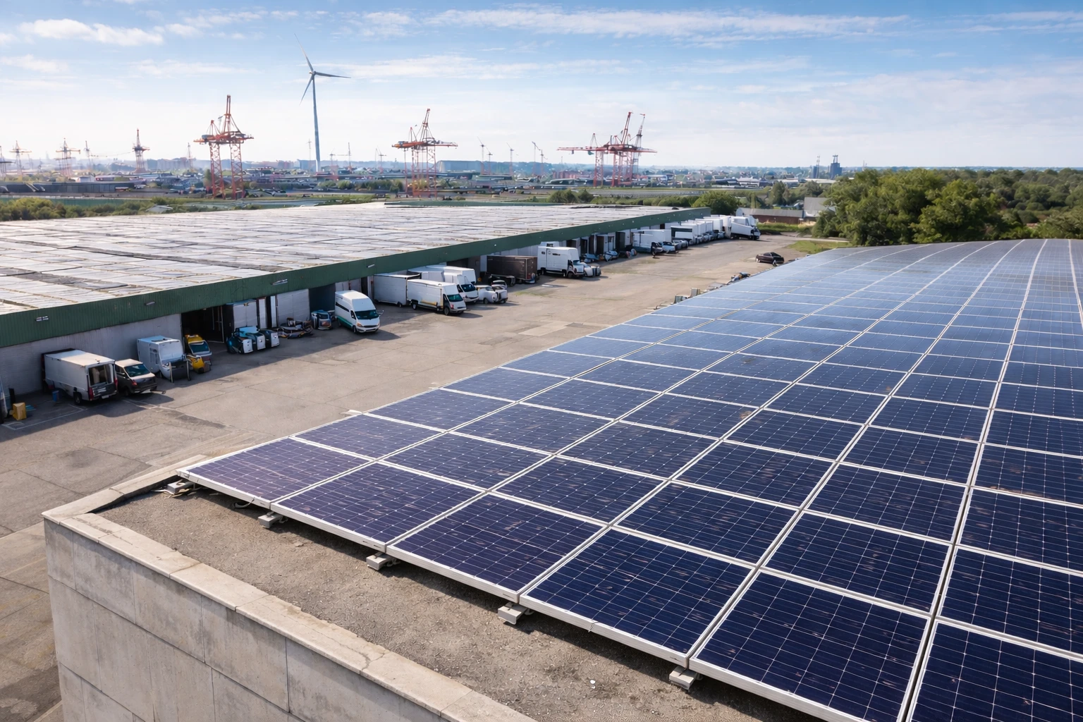 Solarstrom für den Hafenbetrieb 2023