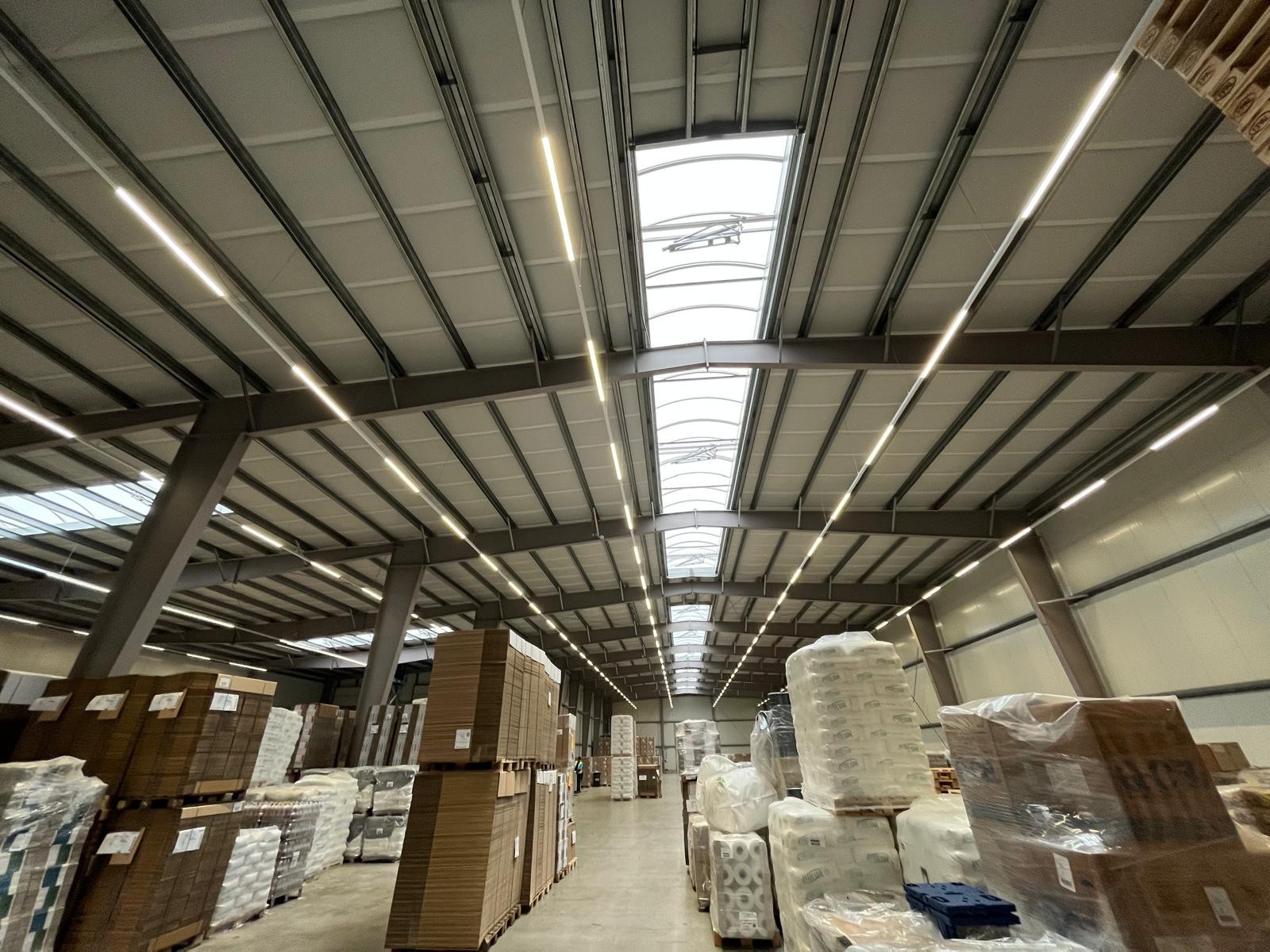 Beleuchtungskonzept Gewerbehalle