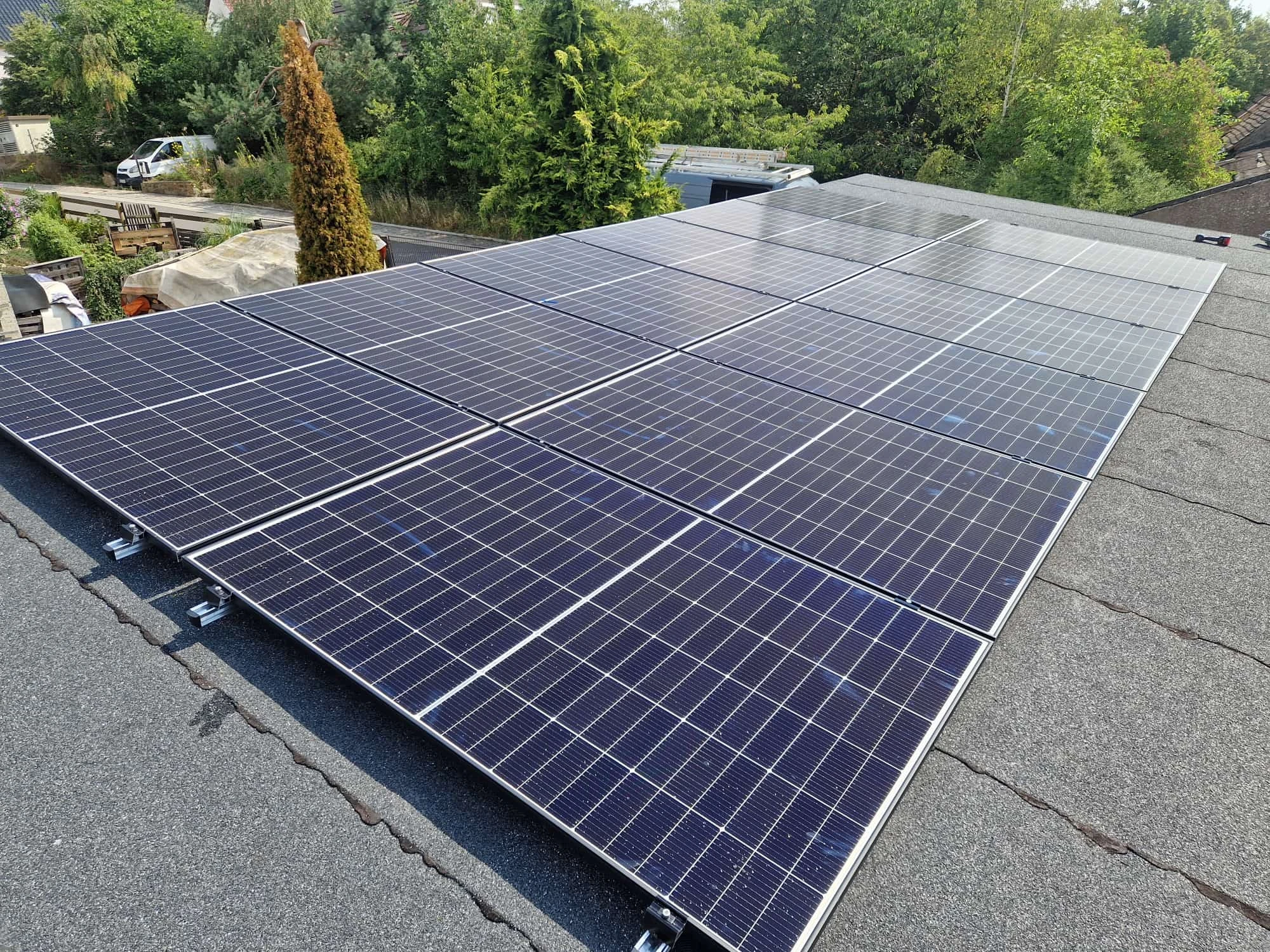 PV Installation Pappdach