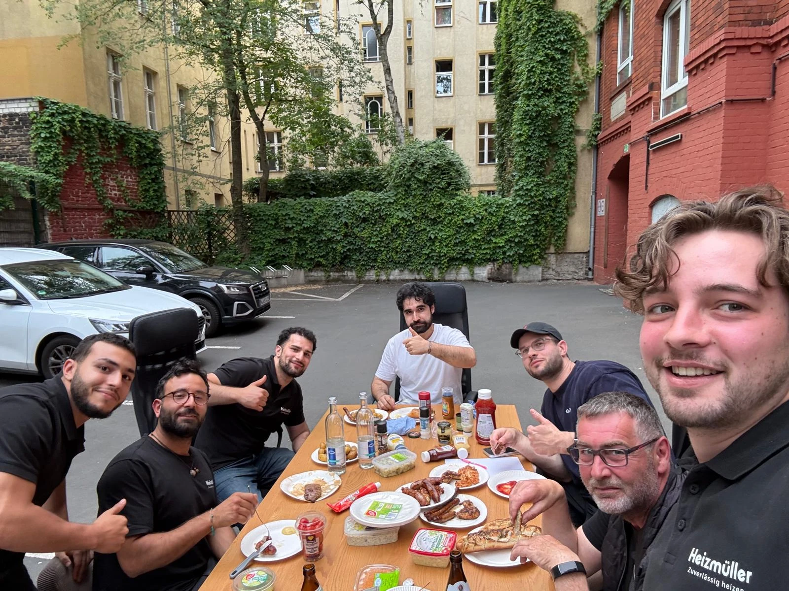 Grillen beim Büro